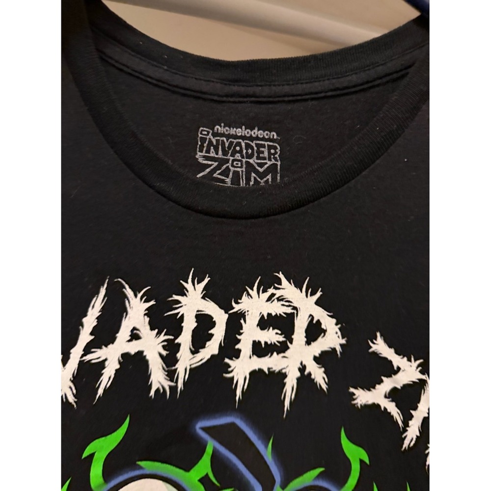 Nickelodeon Invader Zim World Domination Gir Graphic T-Shirt Black Mens Medium - Picture 5 of 5